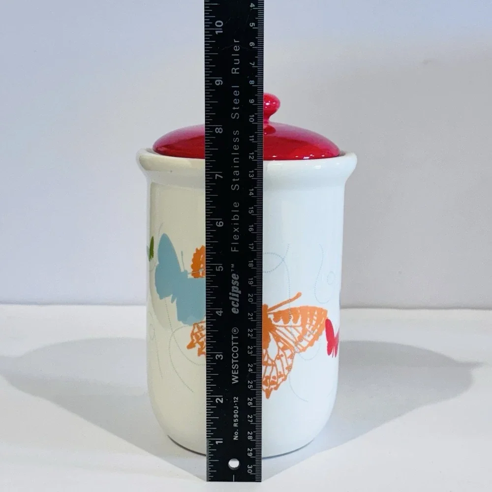 Gourmet Expression Canister Food‎ Storage Seal Tight Lid Butterfly Splendor